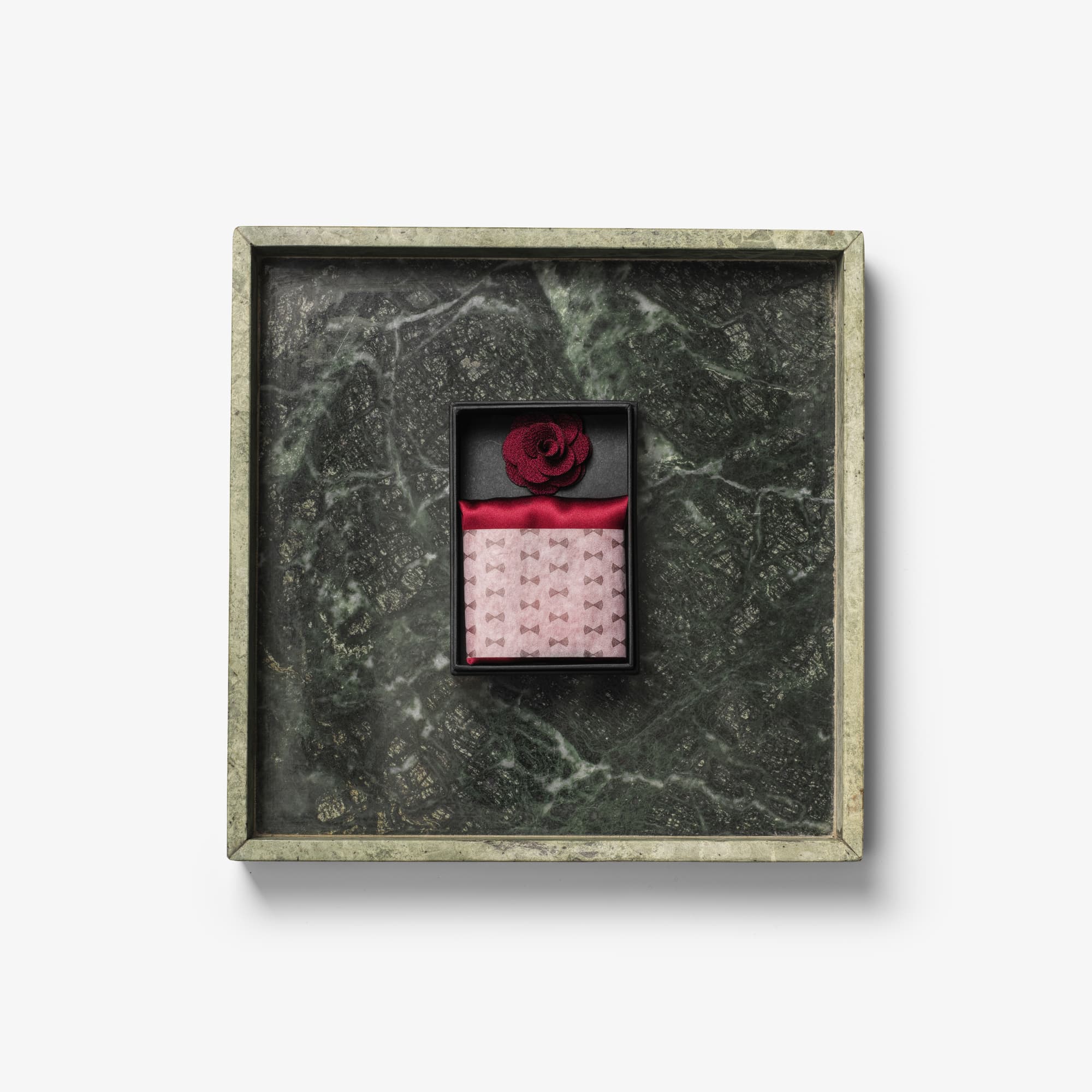 Giftbox Solid Hankie & Lapel Pin – bilde 1
