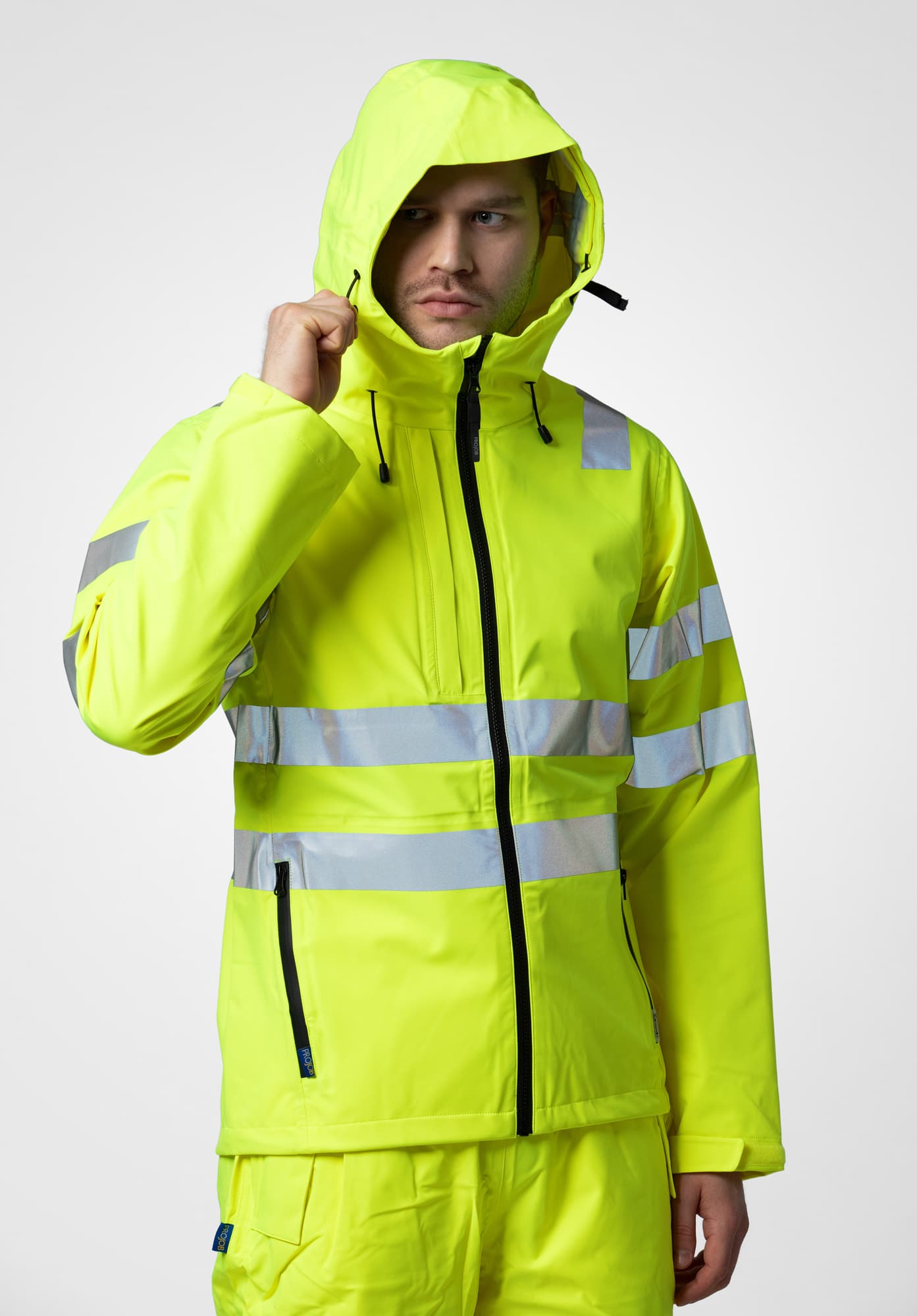 6450 Regnjakke EN ISO 20471 Kl 3/2