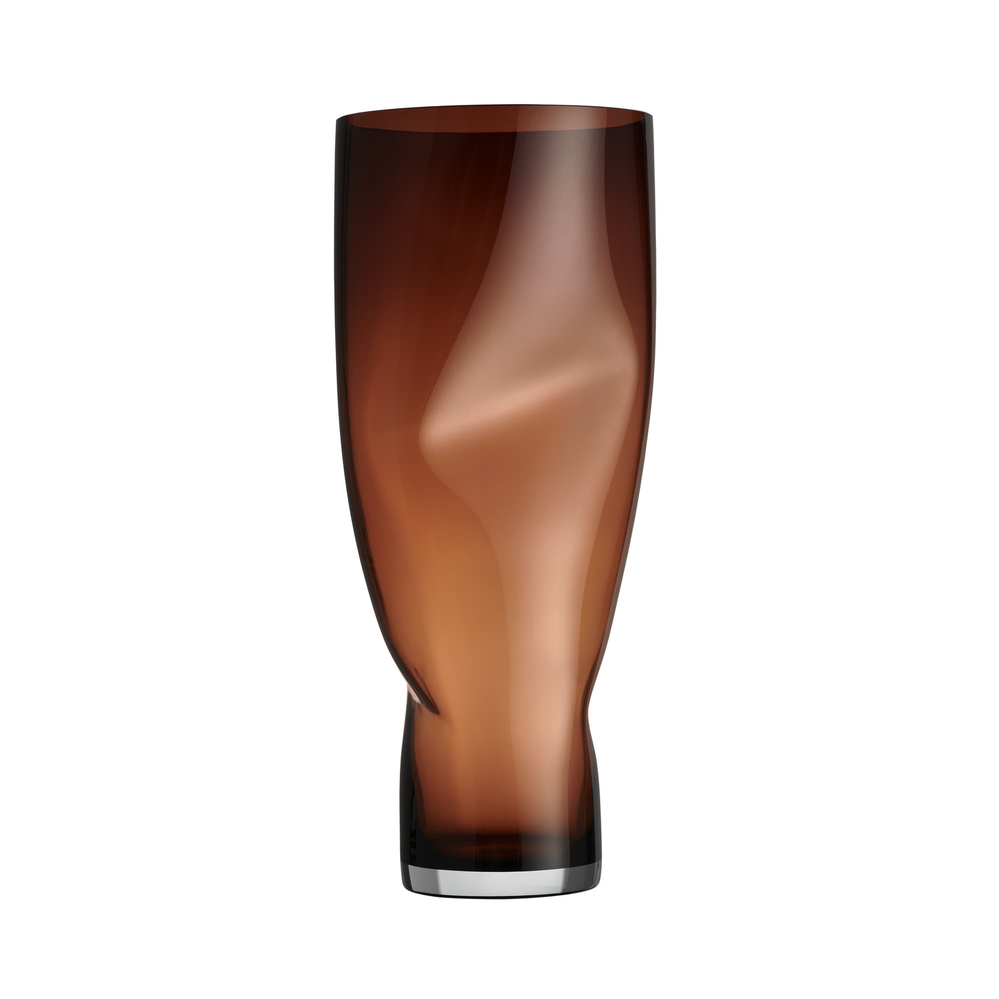 Squeeze vase sunset brown 500mm