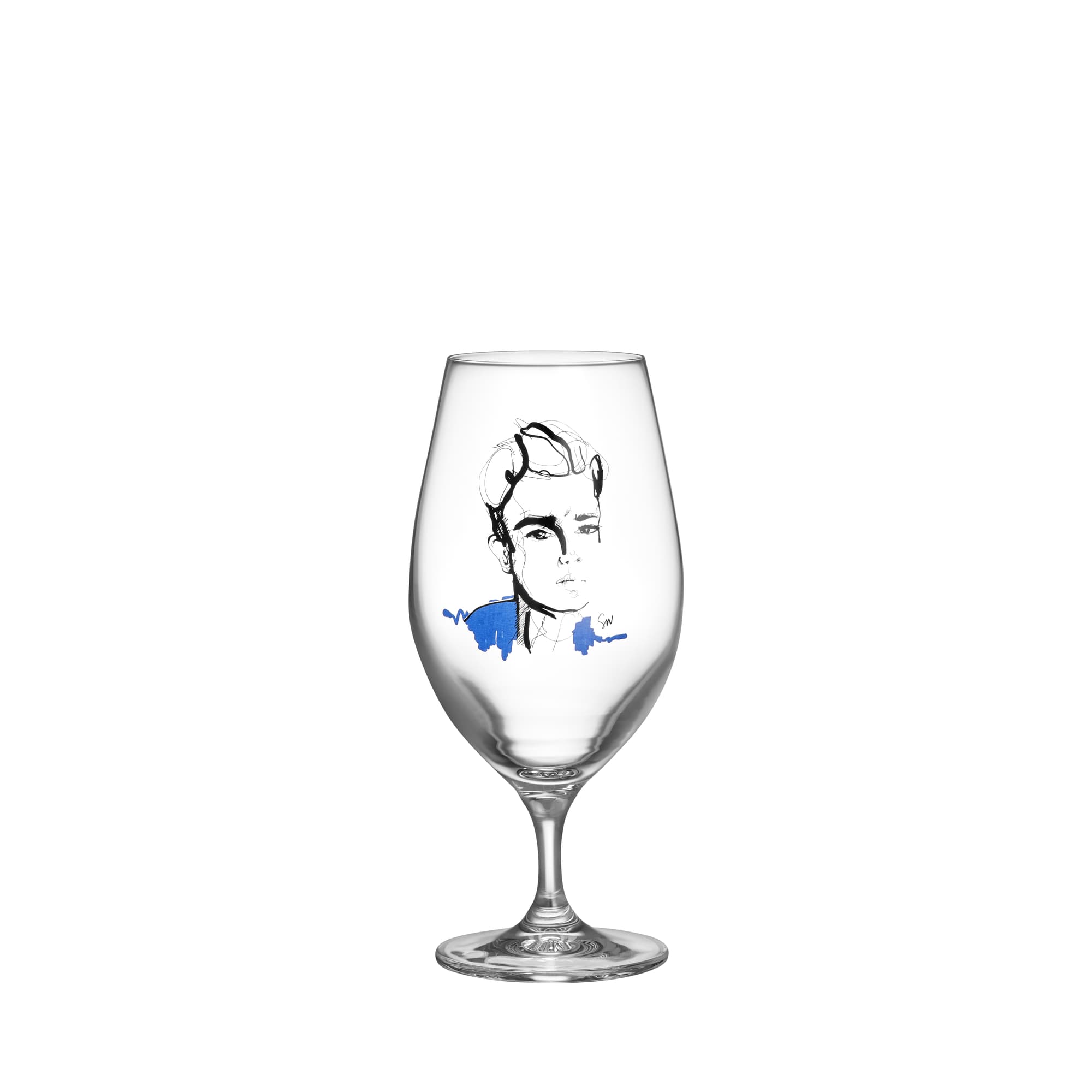 All about you Celebrate Him ølglass cornflower blue 40 cl 2-pk.