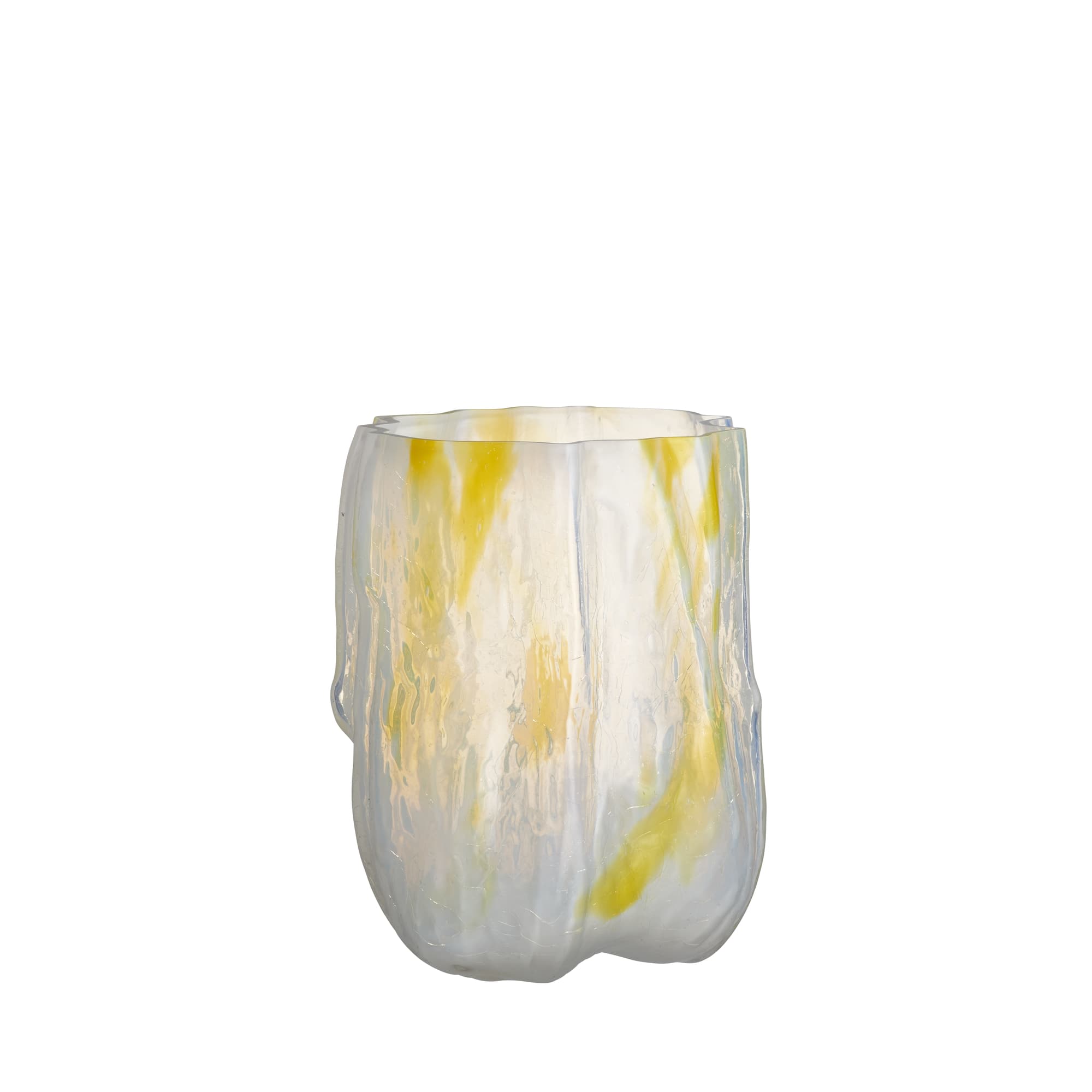 Crackle vase lemon sorbet 270 mm