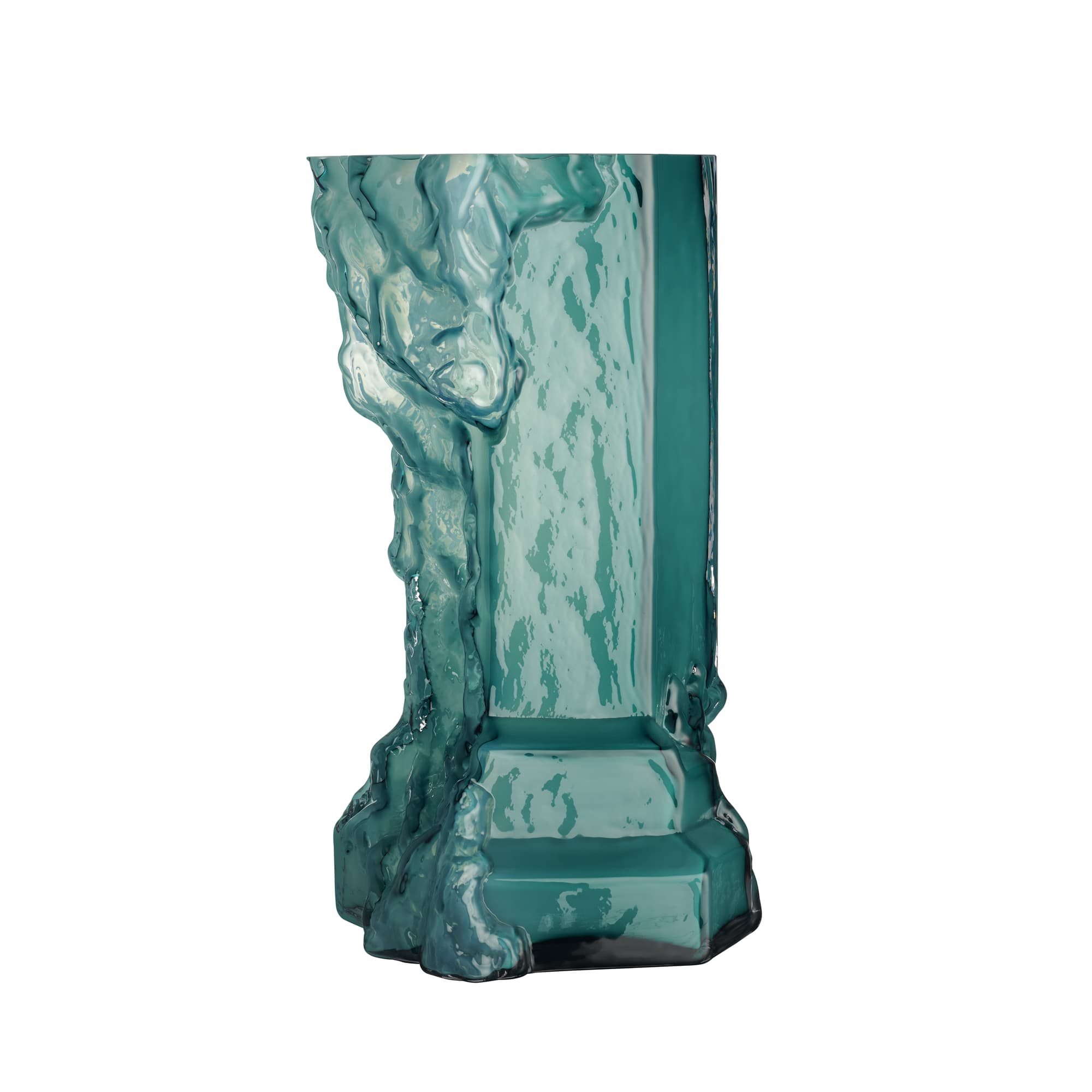 Rocky Baroque vase chrysocolla 350mm