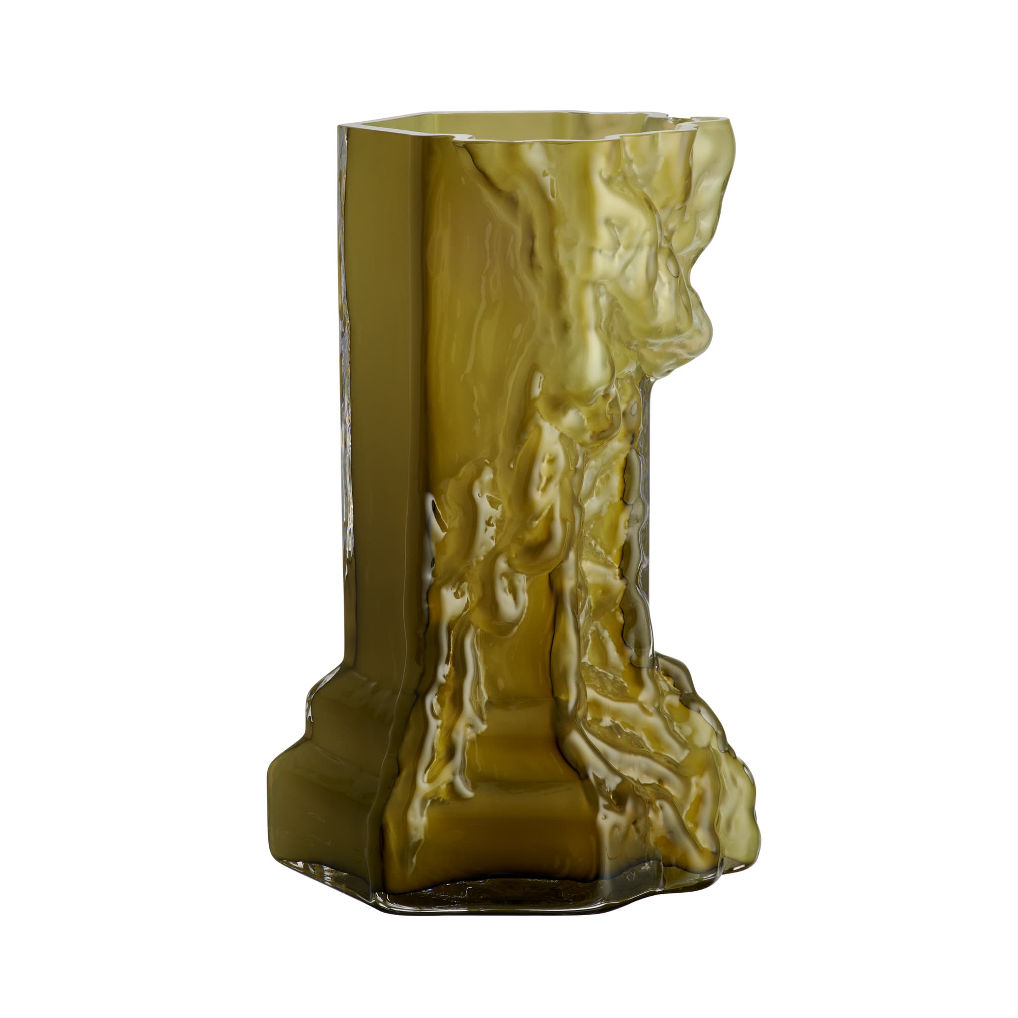 Rocky Baroque vase olive 350mm