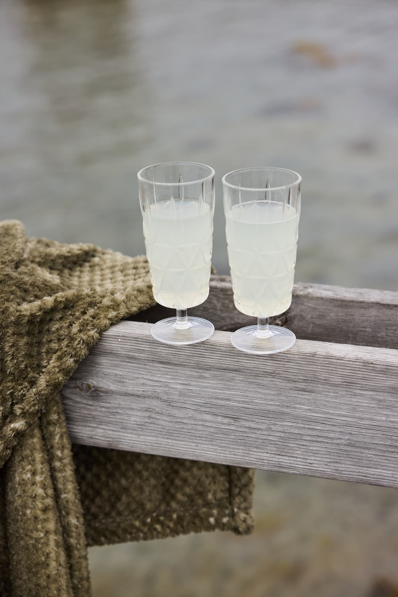 Piknik Juni Glass, Høy, 4-pk.